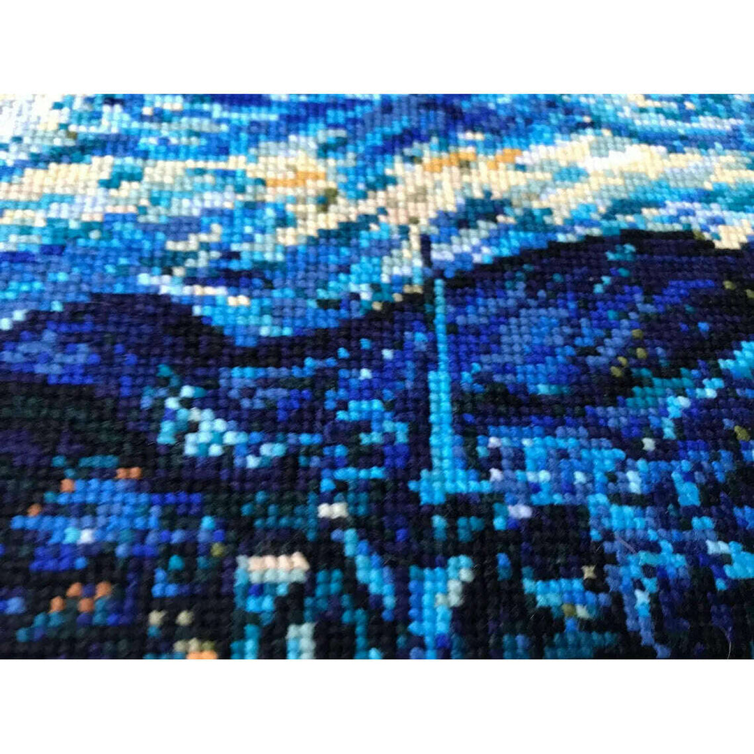 Starry Night after Van Gogh`s Painting R1088 Counted Cross Stitch Kit