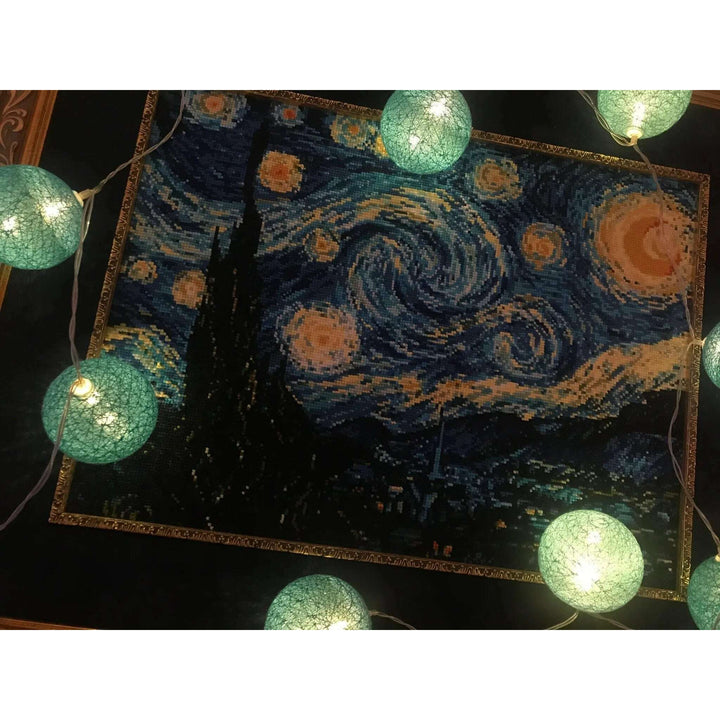 Starry Night after Van Gogh`s Painting R1088 Counted Cross Stitch Kit