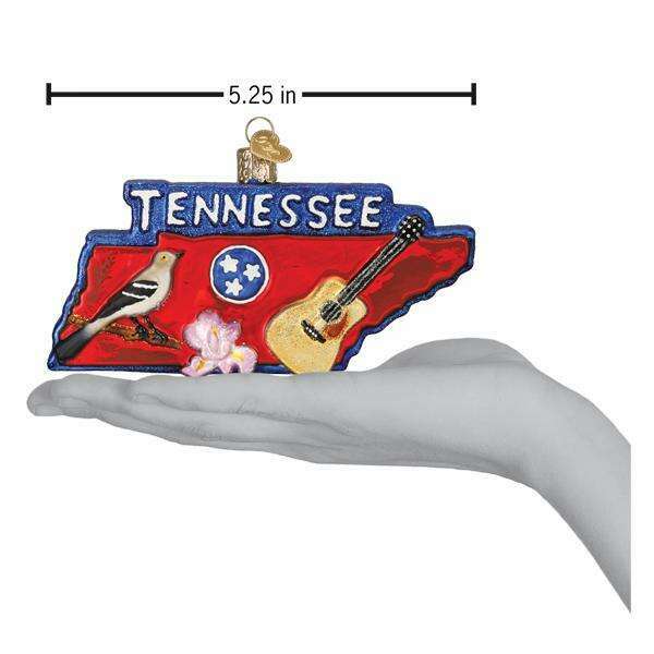 Old World Christmas State of Tennessee Blown Glass Ornament