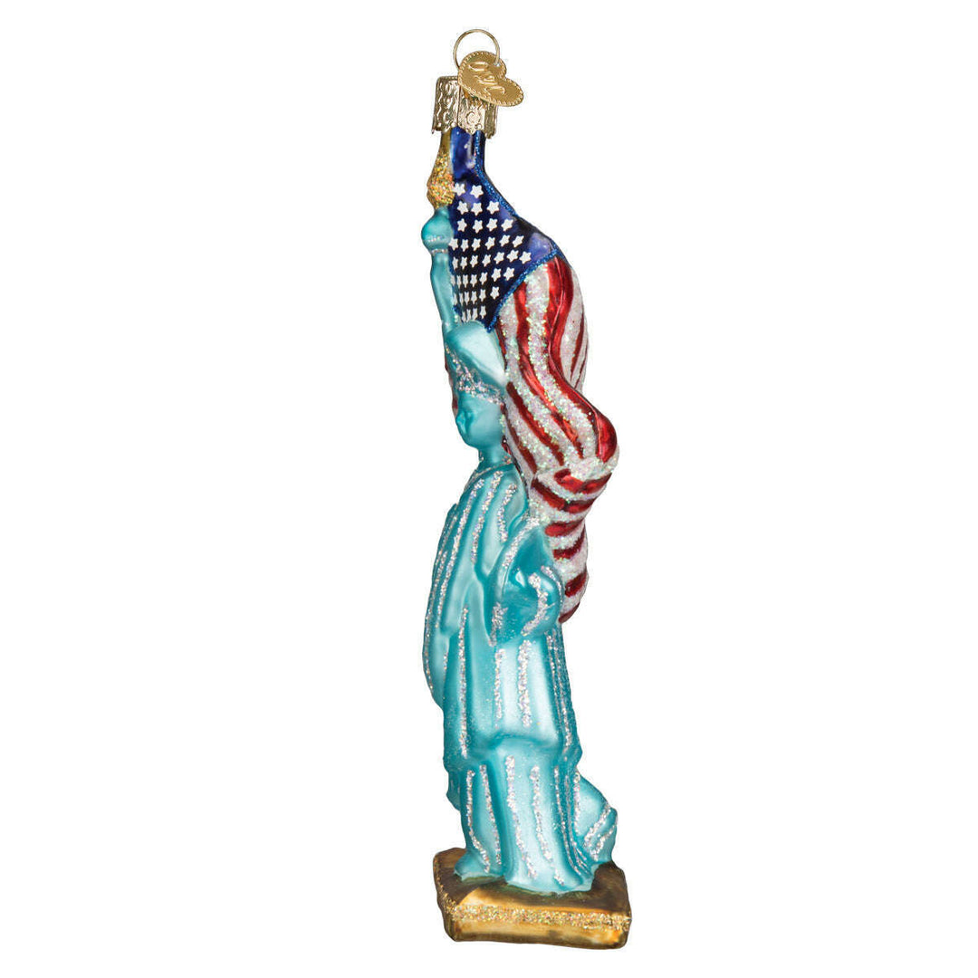 Old World Christmas Statue of Liberty Blown Glass Ornament