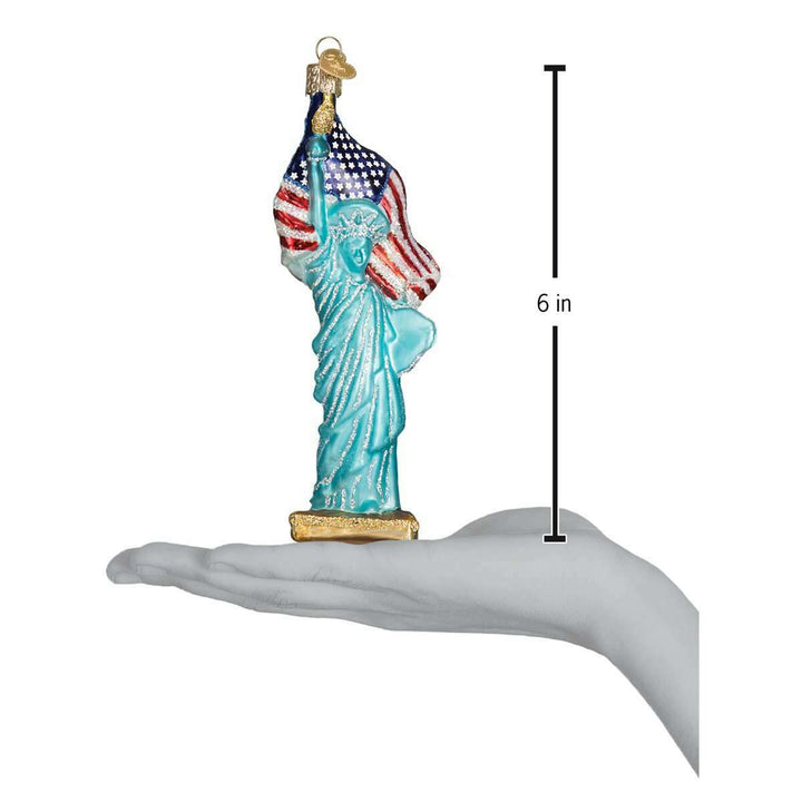 Old World Christmas Statue of Liberty Blown Glass Ornament