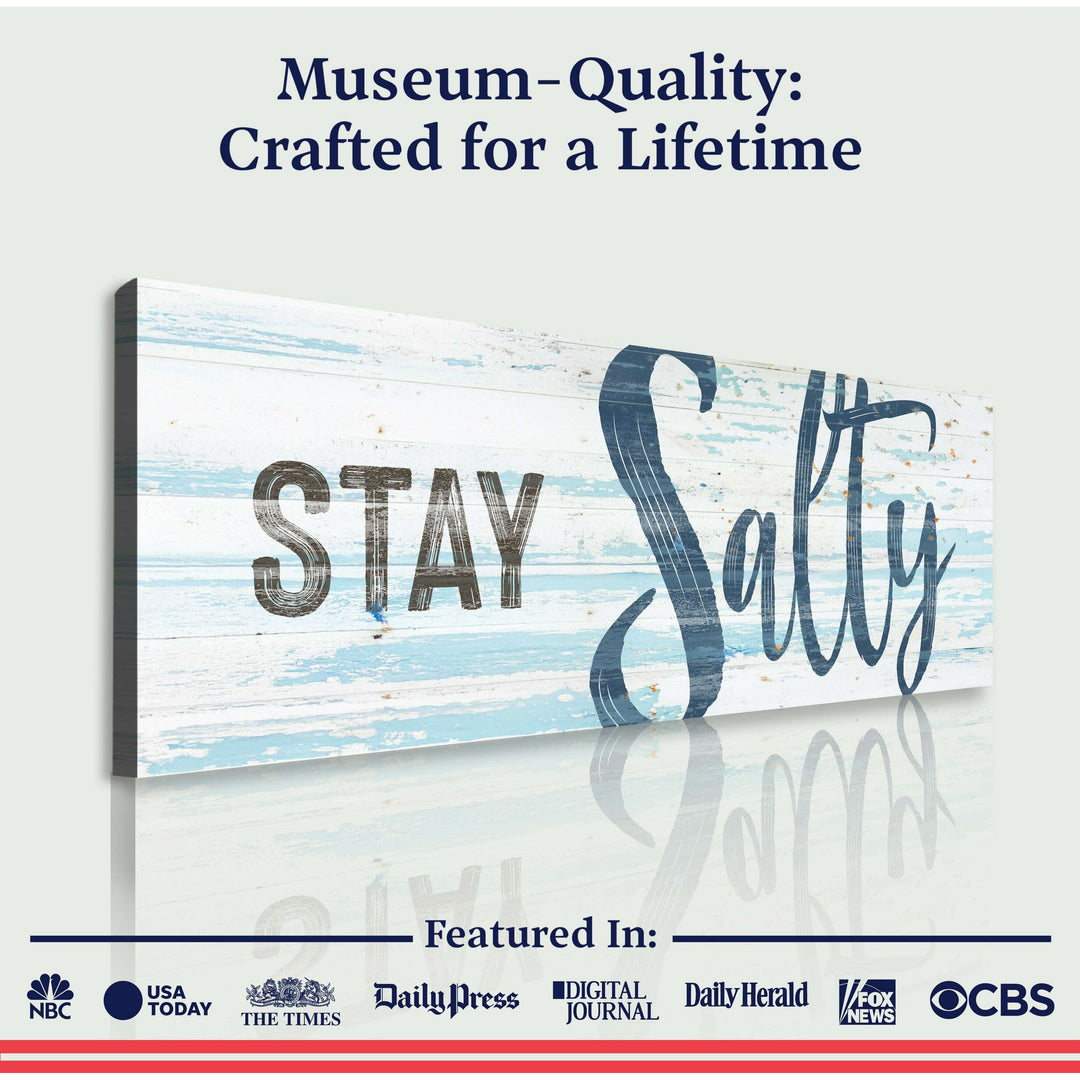 Stay Salty Coastal Sign IX