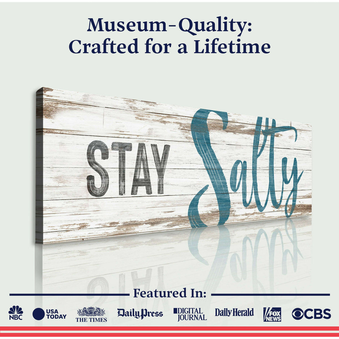 Stay Salty Coastal Sign VIII