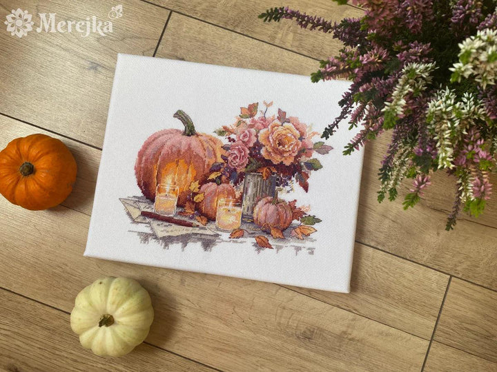 Still Life with Pumpkins K-241A Counted Cross-Stitch Kit
