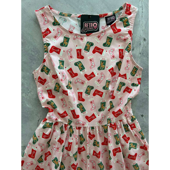 Stockings Vintage Dress - Medium only