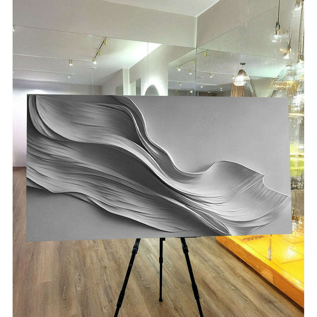 Stormy Gray Minimalist Wall Art