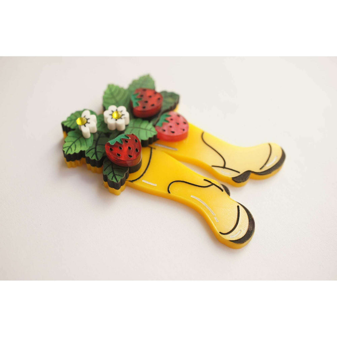Strawberry Boots Brooch – view 3
