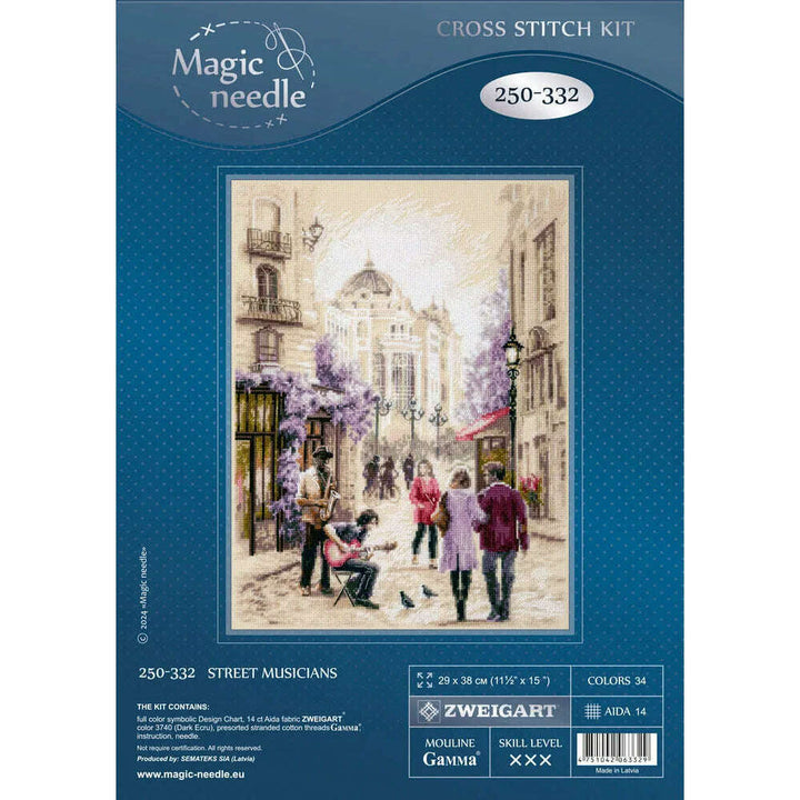 Street Musicians 250-332 Counted Cross-Stitch Kit