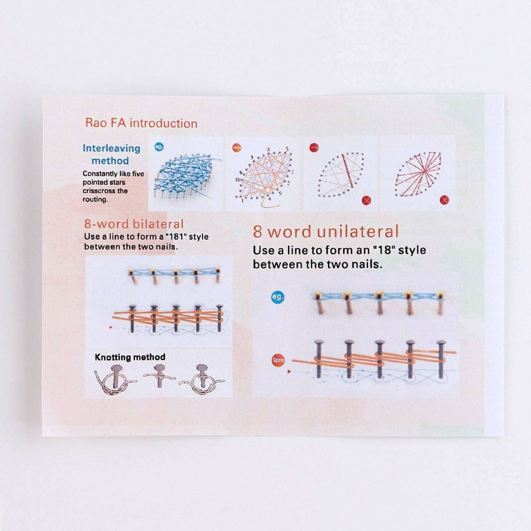 String Art DIY Kit with Stand - Blue Flower. Wizardi Craft Kit F07-M12-1-DHAA28299