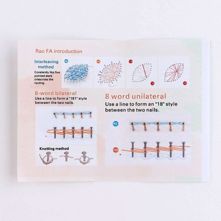 String Art DIY Kit with Stand - Blue Flower. Wizardi Craft Kit F07-M12-1-DHAA28299