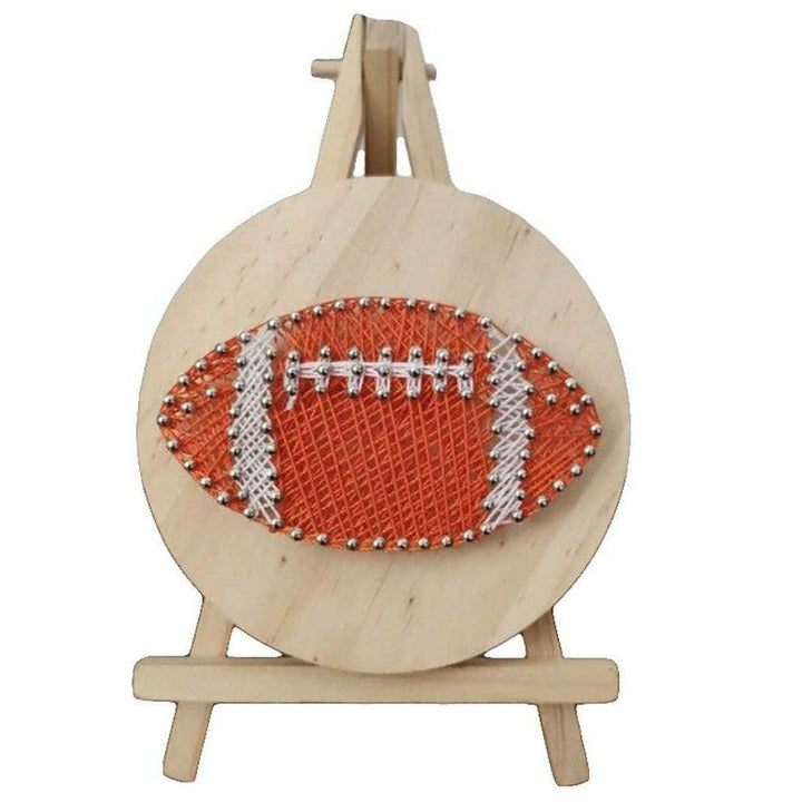 String Art DIY Kit with Stand - Football. Wizardi Craft Kit F07-M12-1-DHAA28284
