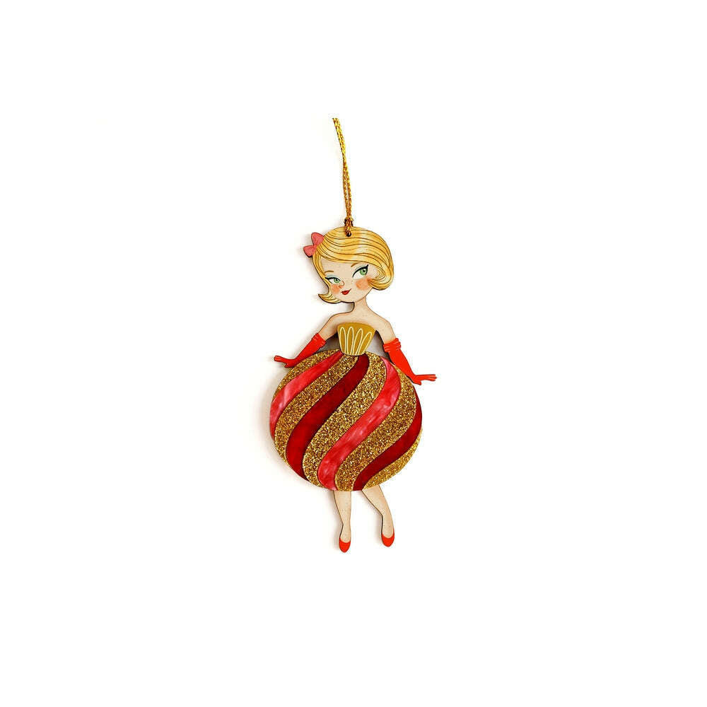 Striped Christmas Tree Ornament by Laliblue – view 2