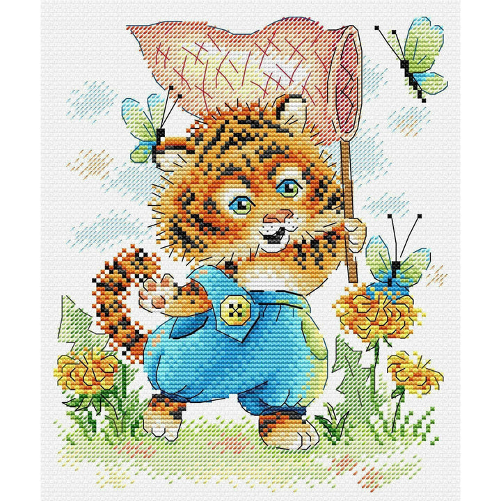 Striped Hunter SM-621 Counted Cross Stitch Kit