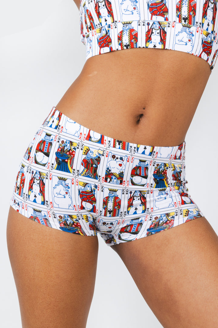 The Strip Poker | Playing Cards Modal Boyshort Underwear