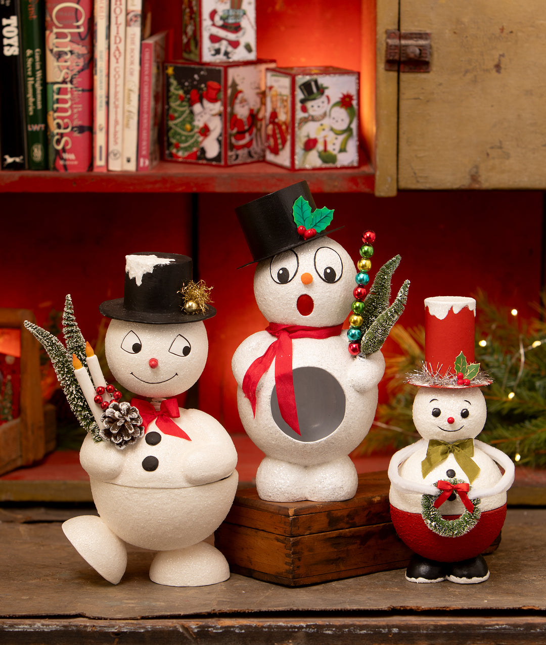 Retro Silly Surprise Snowman by Bethany Lowe Designs, image 5