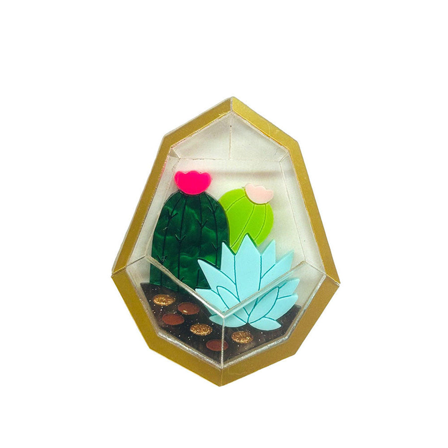 Succulents - Terrarium with Two Cactus - Pin by Makokot Design image