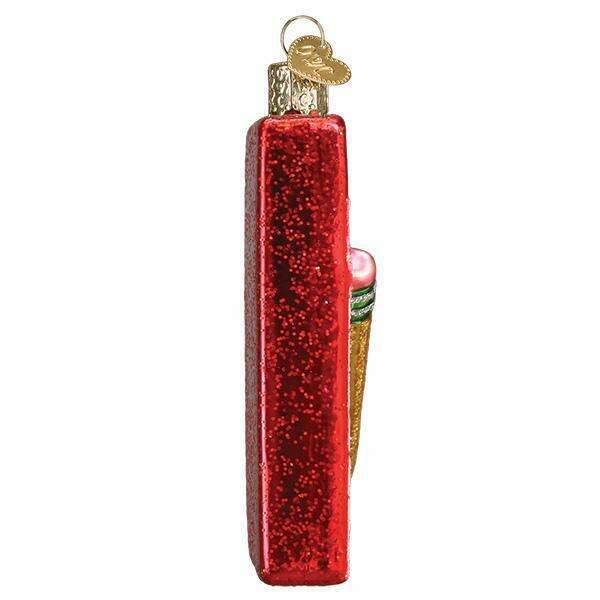 Old World Christmas Sudoku Blown Glass Ornament