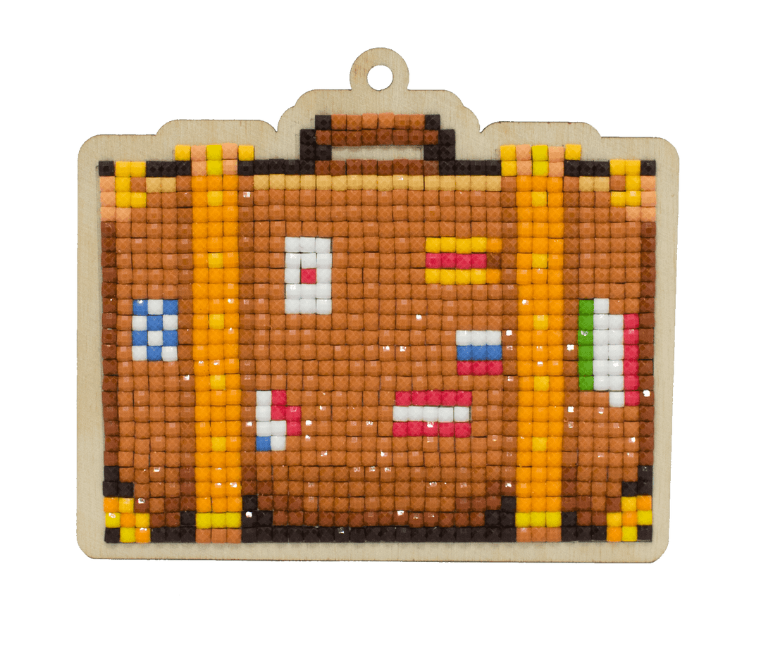 Suitcase CSw386 Diamond Painting on Plywood Kit