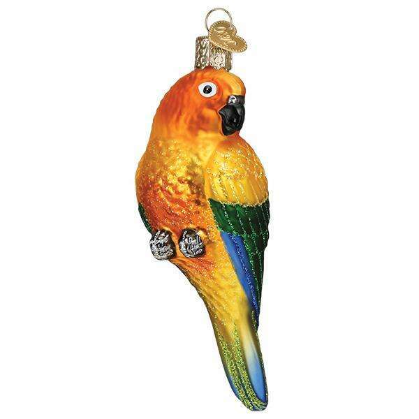 Old World Christmas Sun Conure Blown Glass Ornament