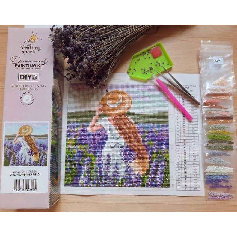 Sun Energy CS030 7.9 x 11.8 inches Crafting Spark Diamond Painting Kit