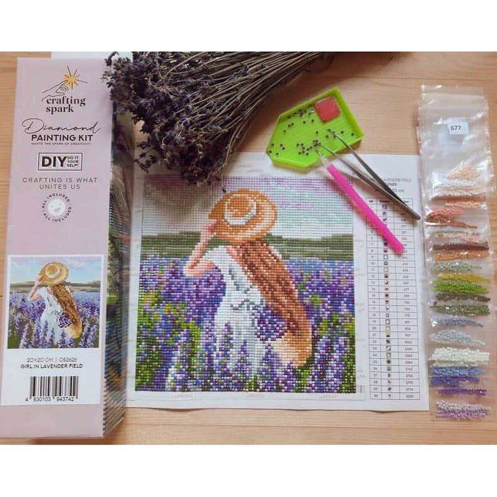 Sun Energy CS030 7.9 x 11.8 inches Crafting Spark Diamond Painting Kit