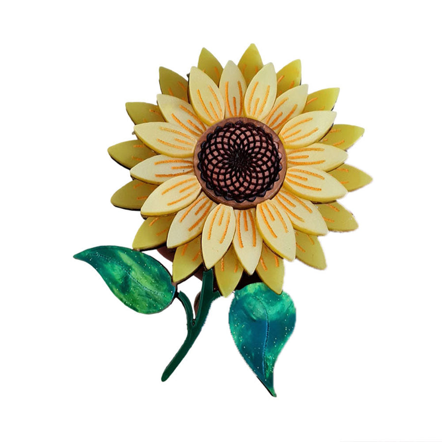 Sunflower Brooch by Cherryloco Jewellery 1