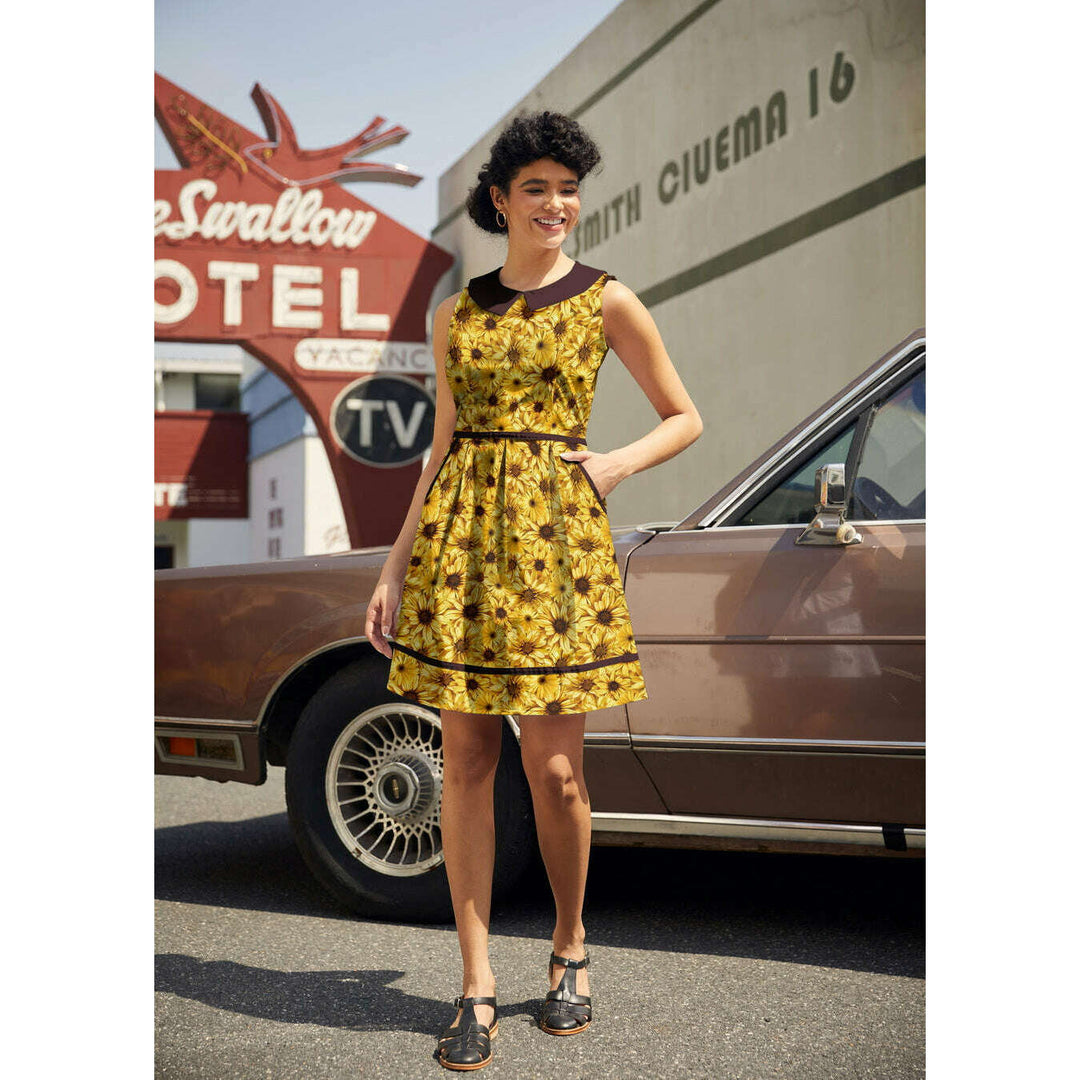 Sunflower Collared Dress