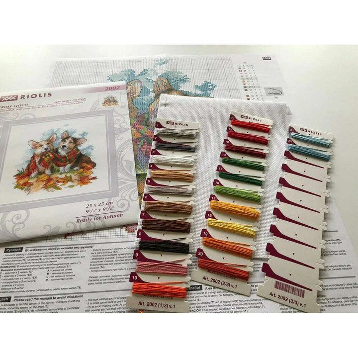 Sunflowers after V. Van Gogh's Painting R2032 Counted Cross Stitch Kit