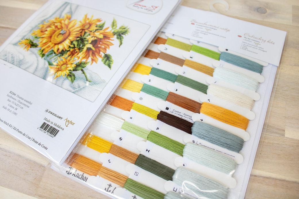 Sunflowers B2264L Counted Cross-Stitch Kit