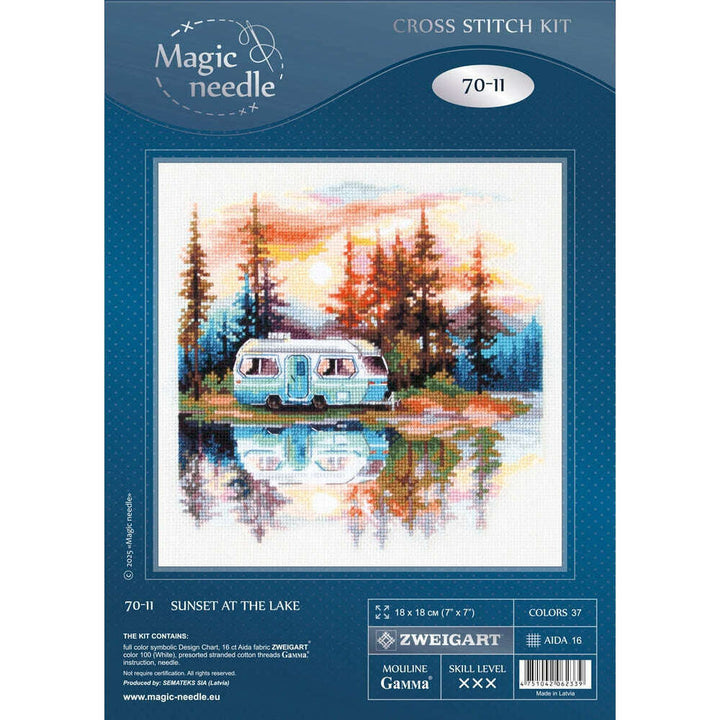 Sunset at the Lake 70-11 Counted Cross-Stitch Kit