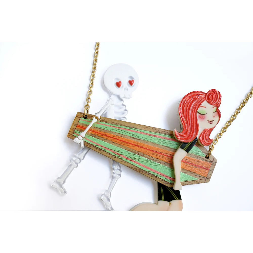 Surfer Couple Necklace by LaliBlue