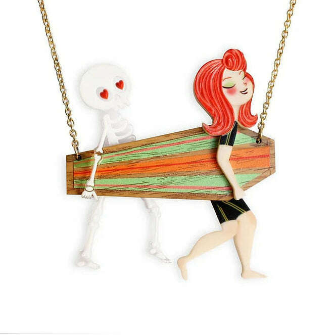 Surfer Couple Necklace by LaliBlue
