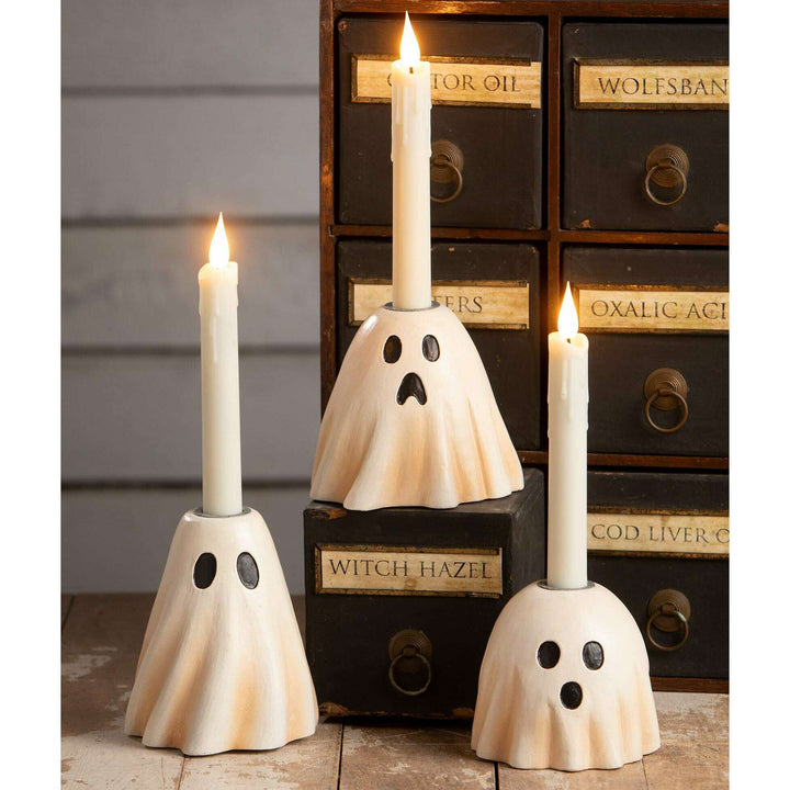 Surprised Ghost Candlestick by Bethany Lowe Designs, image 4