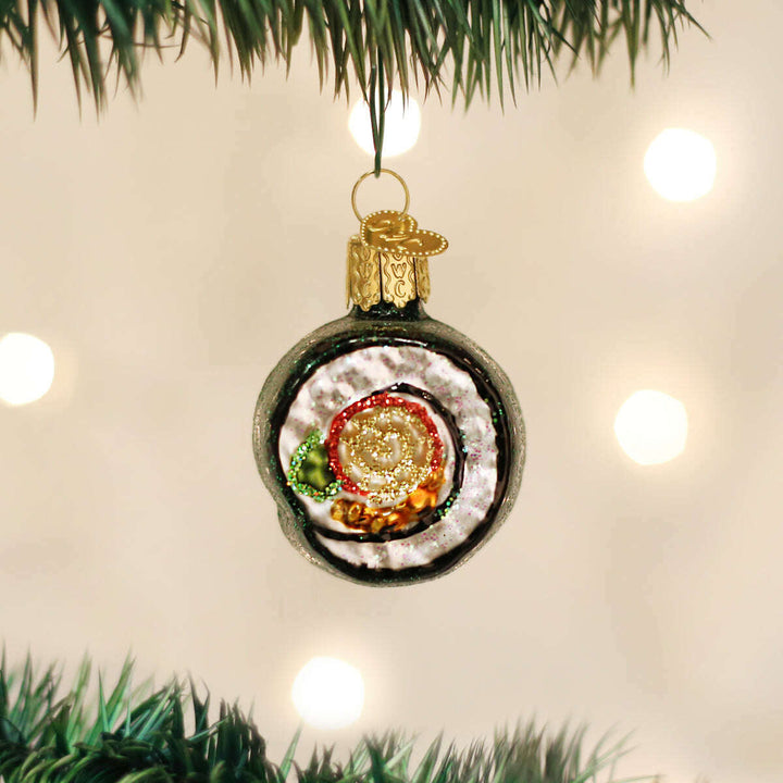 Old World Christmas Sushi Roll Blown Glass Ornament