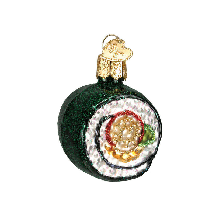 Old World Christmas Sushi Roll Blown Glass Ornament