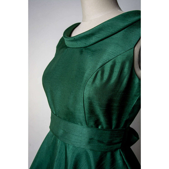 Suzette Dress - Shantung, Green