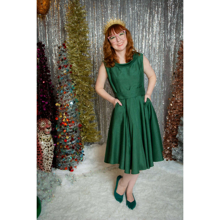Suzette Dress - Shantung, Green