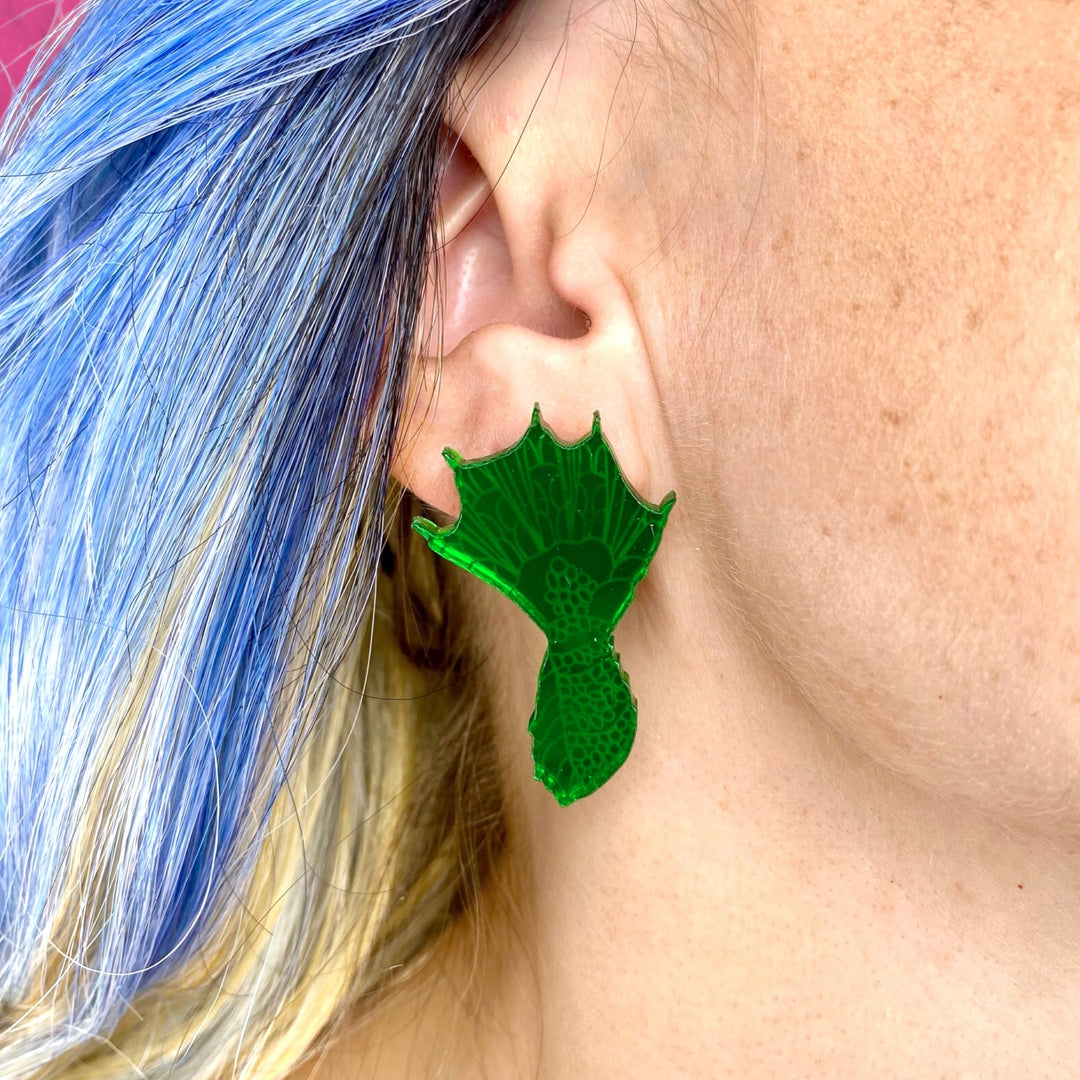 LAST CHANCE! Swamp Monster Hand Earrings