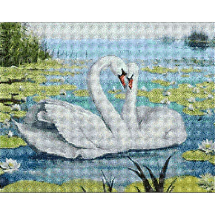 Swan Song WD239 14.9 x 18.9 inches Wizardi Diamond Painting Kit