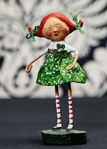 Sweet Kelly Green St. Patrick's Lori Mitchell Figurine - Quirks!