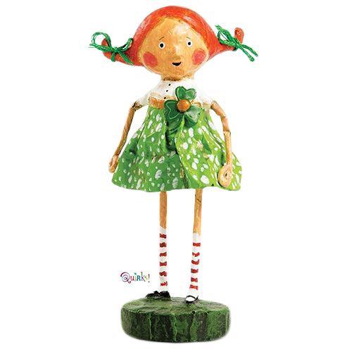 Sweet Kelly Green St. Patrick's Lori Mitchell Figurine - Quirks!