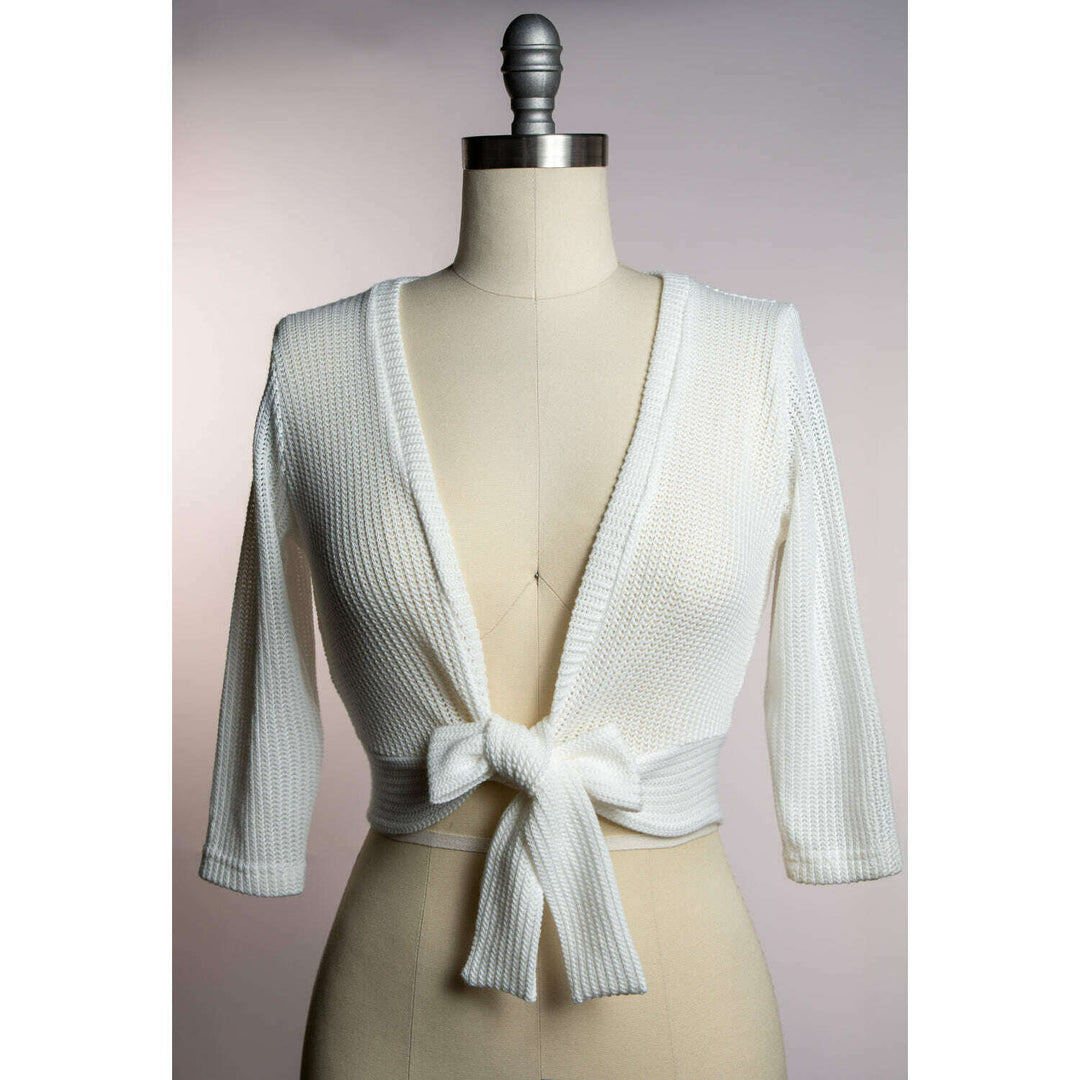 Sweet Sweater - Open Knit, White