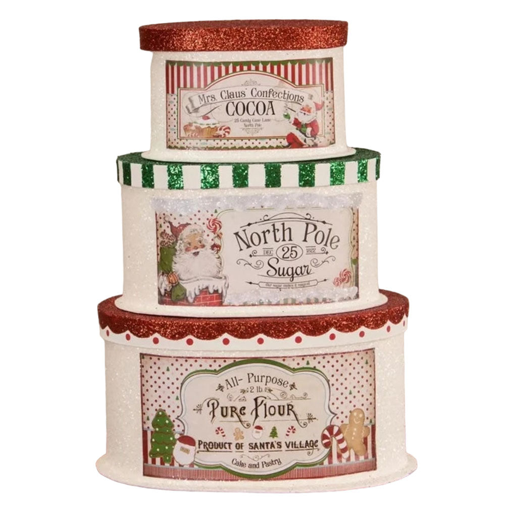 Sweet Tidings Christmas Boxes Set of 3 by Bethany Lowe