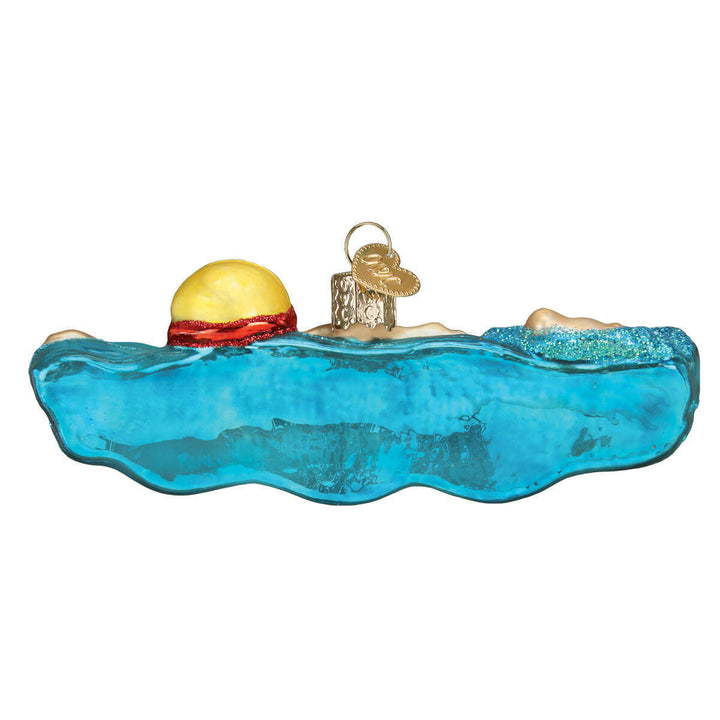 Old World Christmas Swimming Blown Glass Ornament