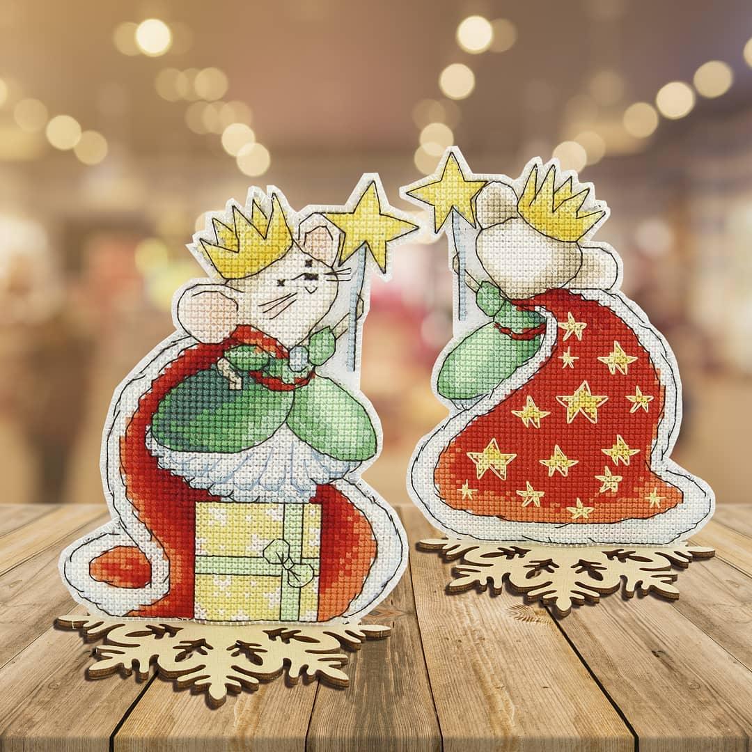 T-58C Counted cross stitch kit Crystal Art "Fairy Tale. Mouse"