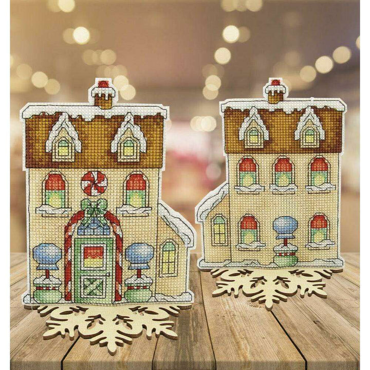 T-59C Counted cross stitch kit Crystal Art "Fairy Tale. Gingerbread House"