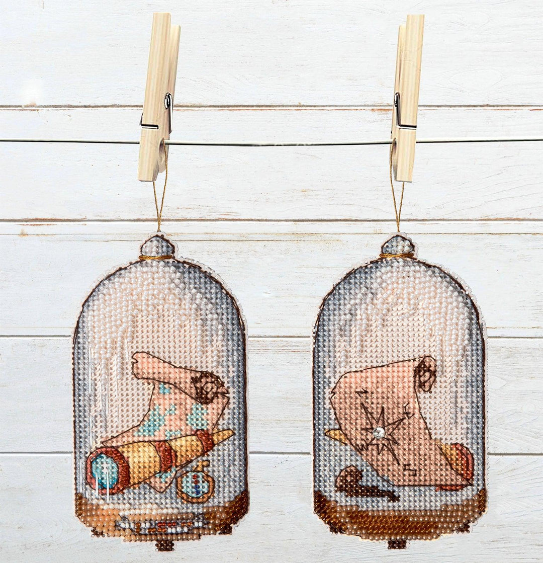 T-86C Counted cross stitch kit Crystal Art "In search of treasures"