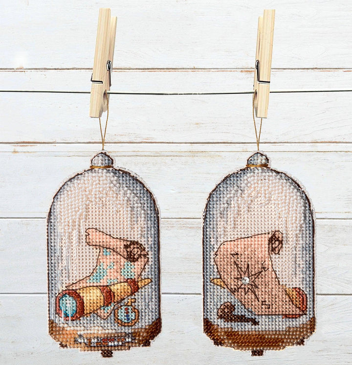 T-86C Counted cross stitch kit Crystal Art "In search of treasures"