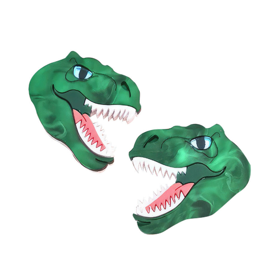 T Rex Dinosaur Brooch Set by Cherryloco Jewellery 1