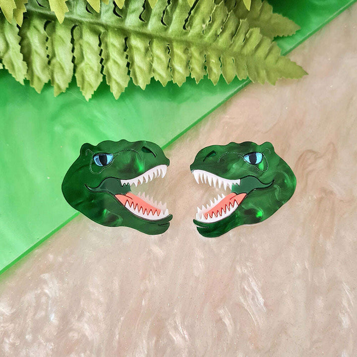 T Rex Dinosaur Hair Clip by Cherryloco Jewellery 4